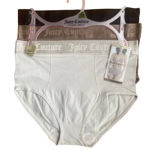 Juicy Couture 3-Pack Seamless Shaping Briefs Underwear - Picture 1 of 2